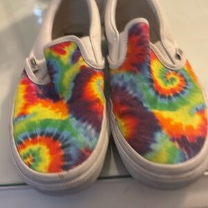 Vans Red and Yellow Sneakers Vibrant Slip-On Style